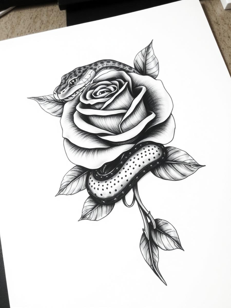 Snake & Rose